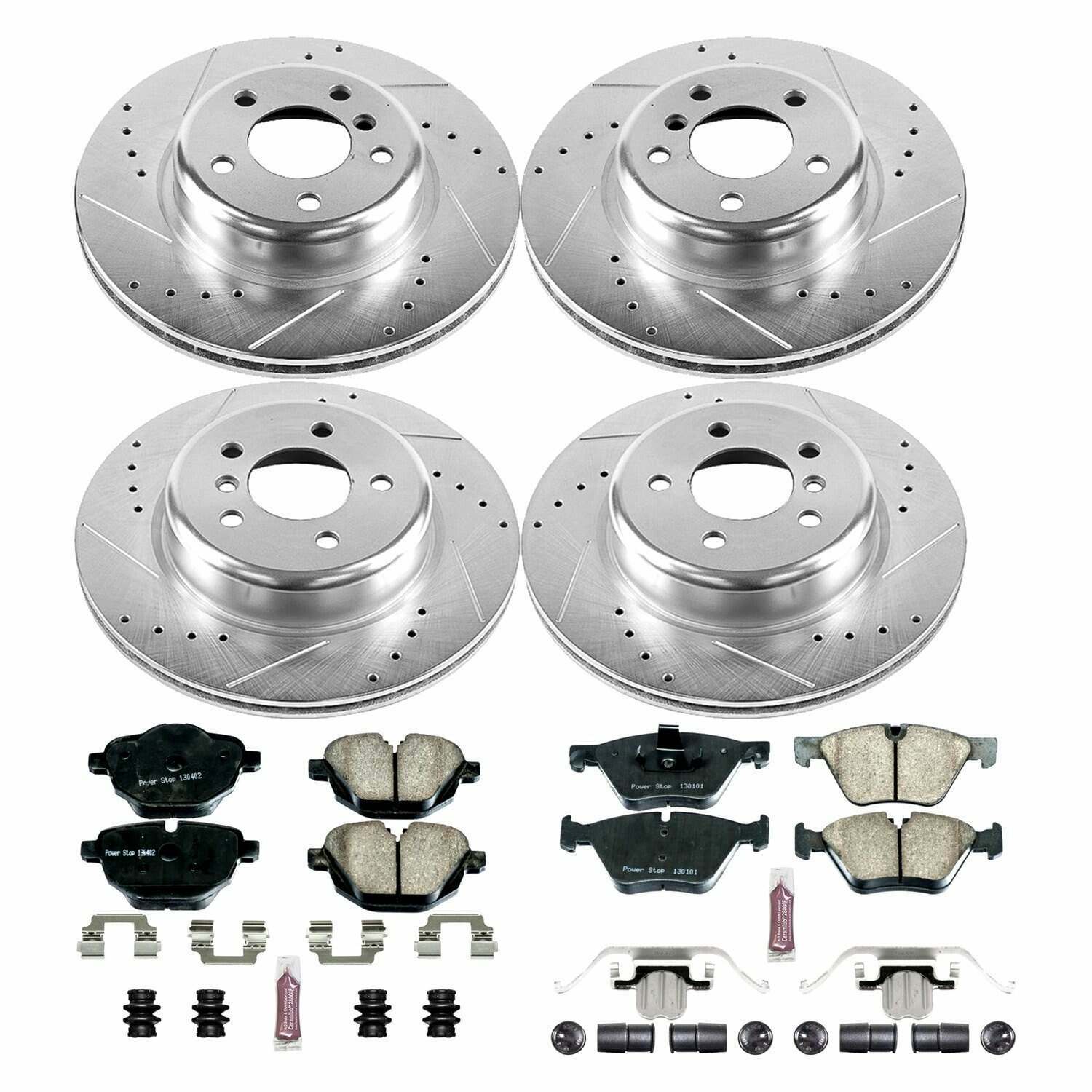 Power Stop 11-16 BMW 528i Front & Rear Z26 Street Warrior Brake Kit - K6033-26