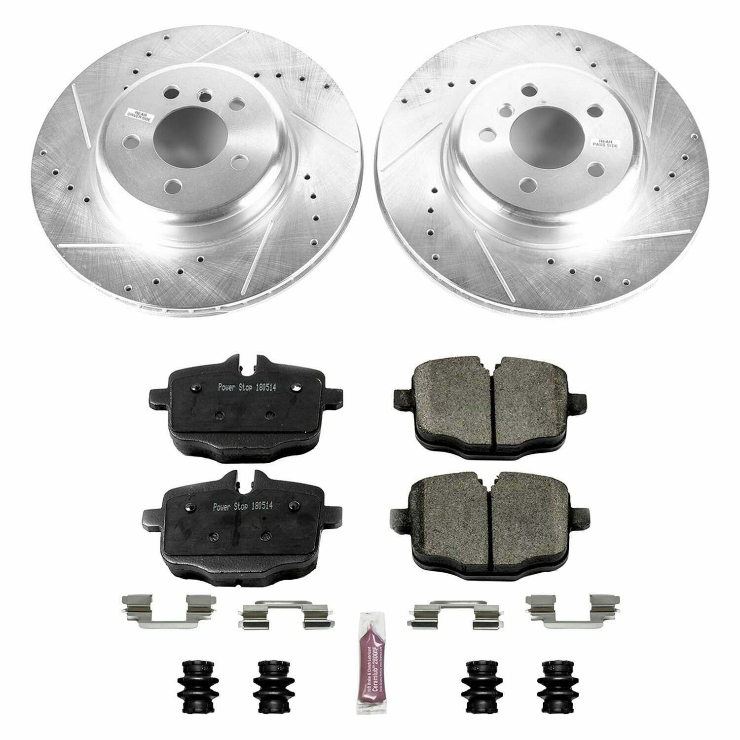 Power Stop 11-16 BMW 550i Rear Z23 Evolution Sport Brake Kit - K6037