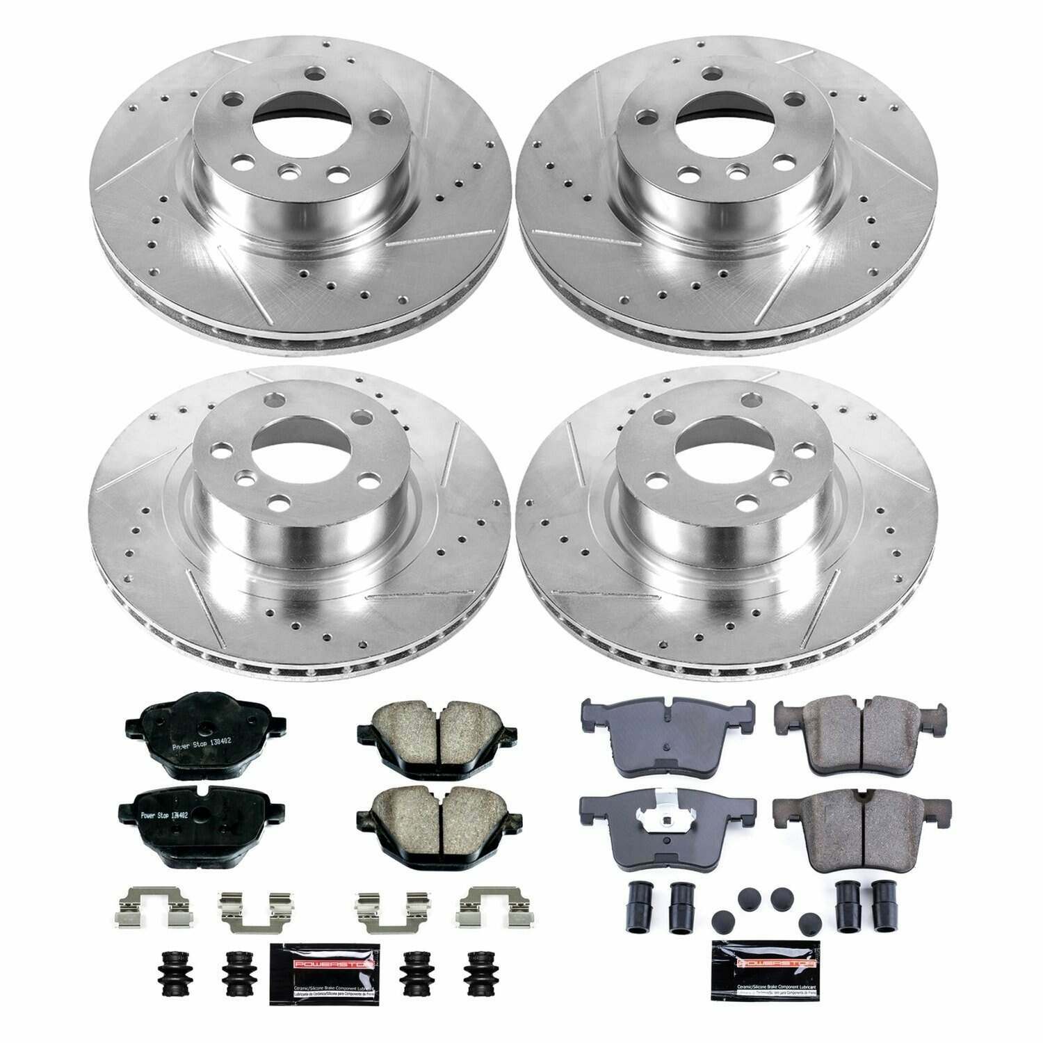 Power Stop 11-17 BMW X3 Front & Rear Z23 Evolution Sport Brake Kit - K6039