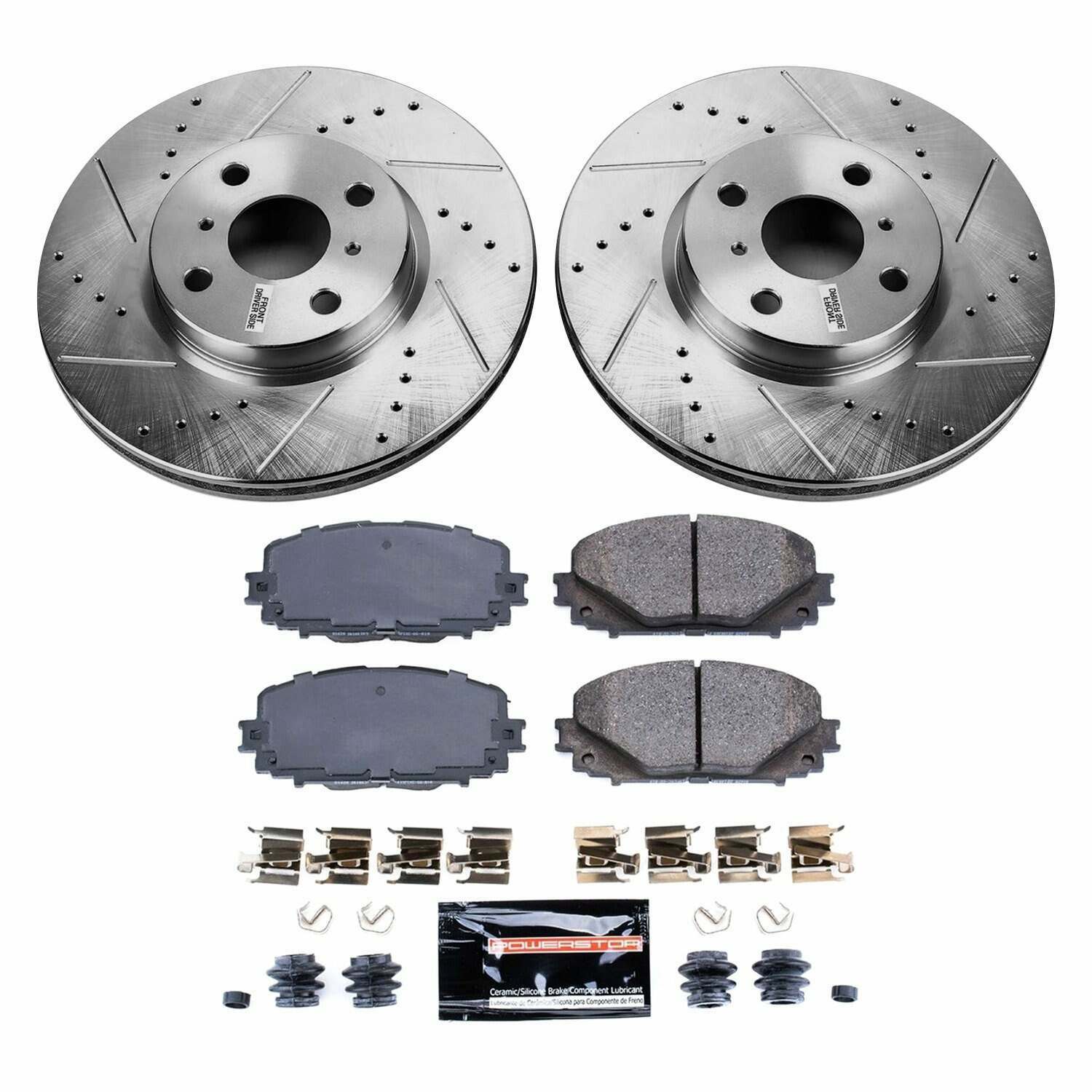Power Stop 12-18 Toyota Yaris Front Z23 Evolution Sport Brake Kit - K6104