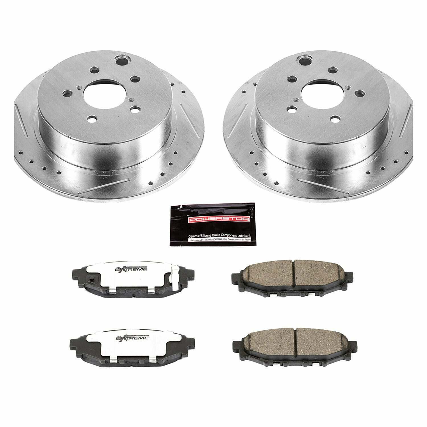Power Stop 16-18 Subaru Crosstrek Rear Z26 Street Warrior Brake Kit - K6107-26