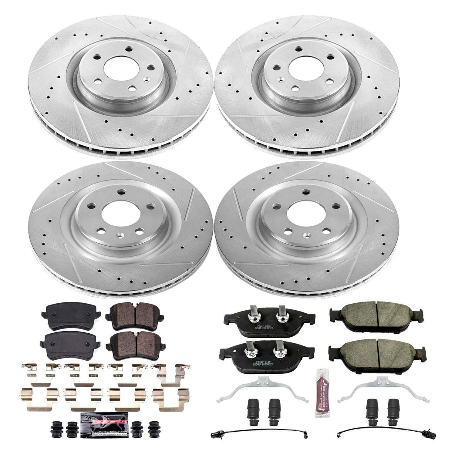 Power Stop 2012 Audi A7 Quattro Front & Rear Z26 Street Warrior Brake Kit - K6132-26