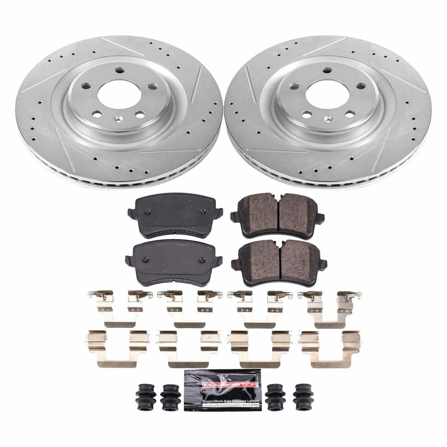 Power Stop 14-18 Audi A6 Rear Z23 Evolution Sport Brake Kit - K6139