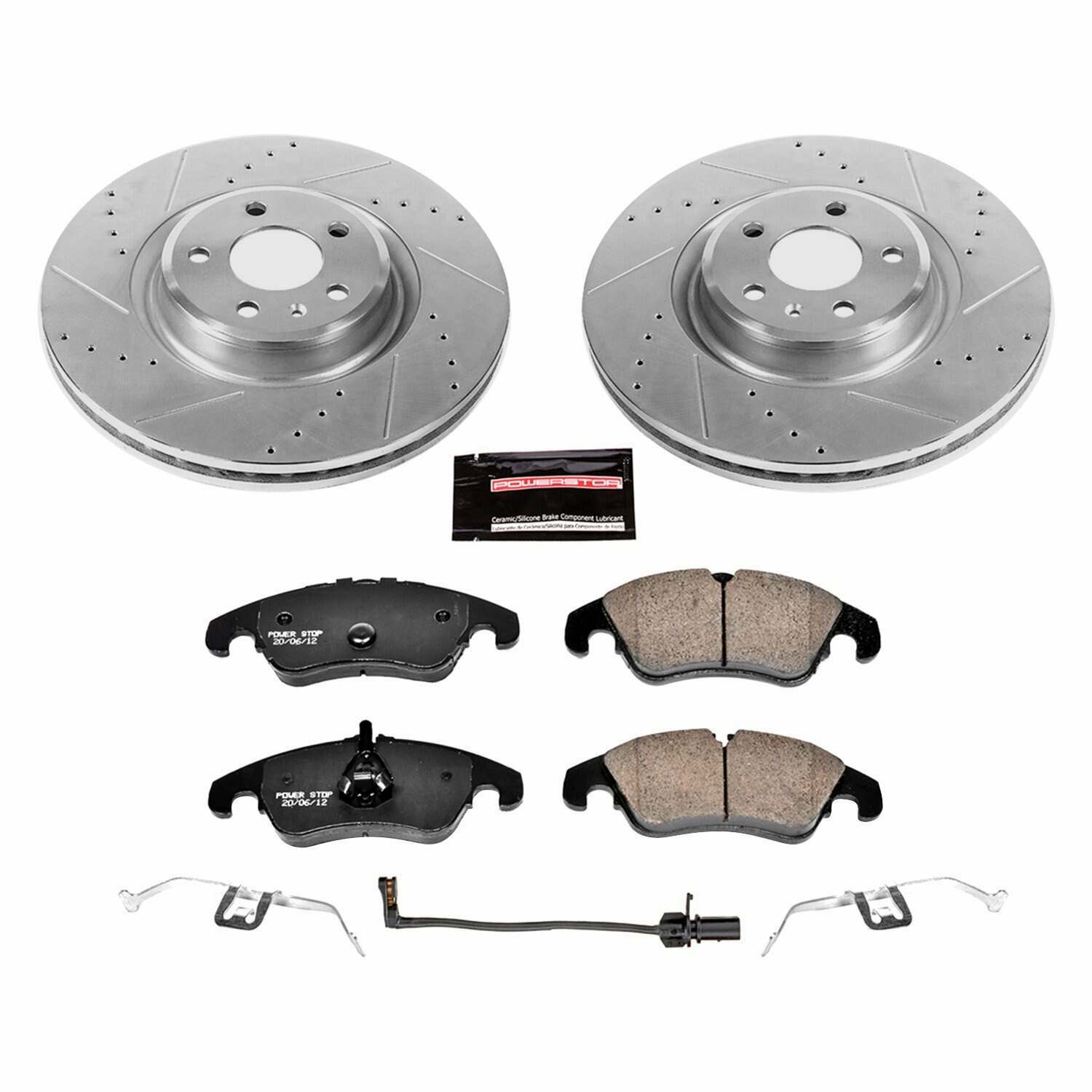 Power Stop 14-18 Audi A6 Front Z26 Street Warrior Brake Kit - K6140-26
