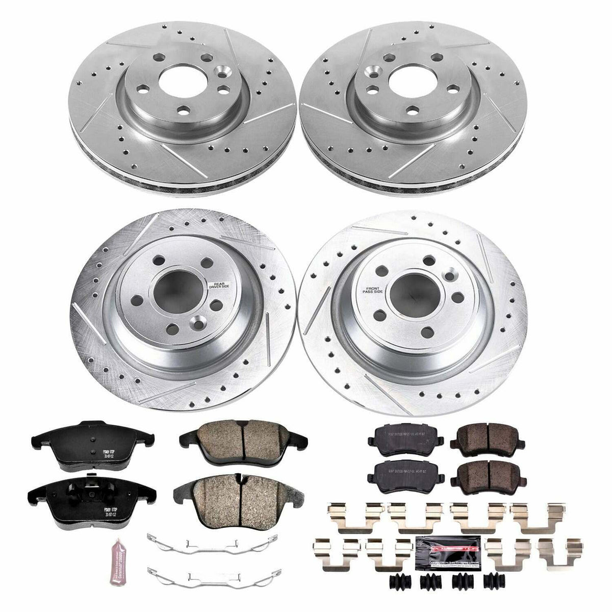 Power Stop 12-15 Land Rover Range Rover Evoque Front & Rear Z23 Evolution Brake Kit - K6276