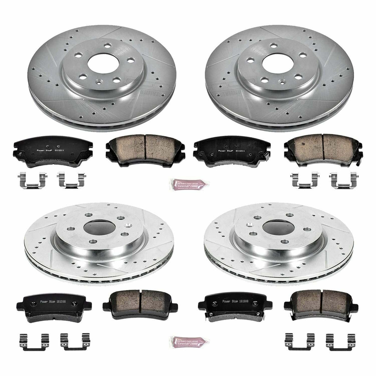 Power Stop 2017 Buick Regal Front & Rear Z26 Street Warrior Brake Kit - K6330-26