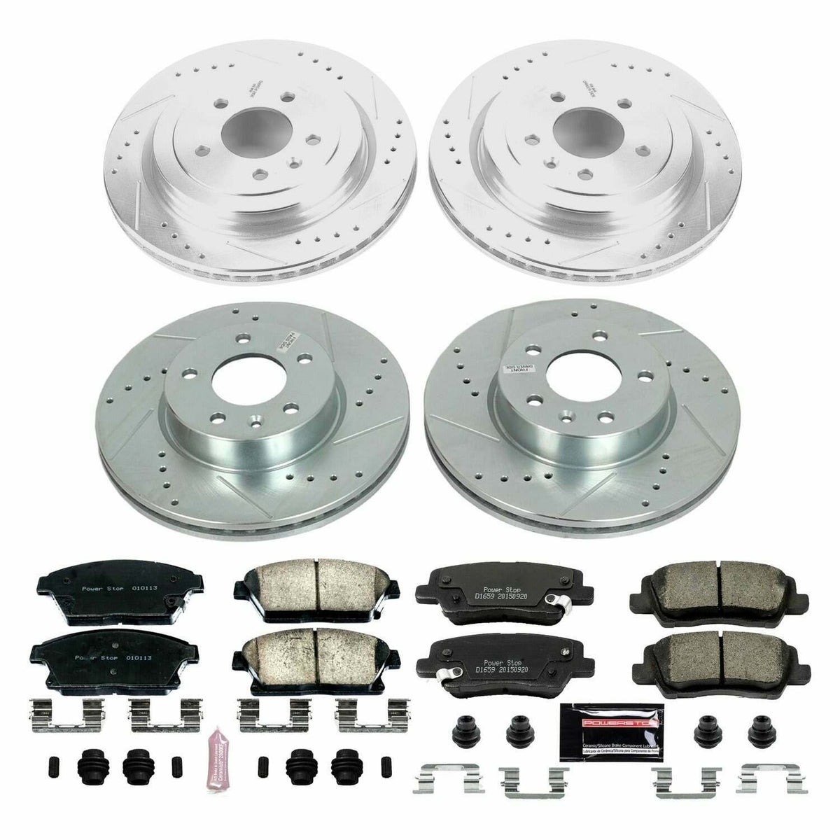 Power Stop 13-15 Cadillac ATS Front & Rear Z23 Evolution Sport Brake Kit - K6387