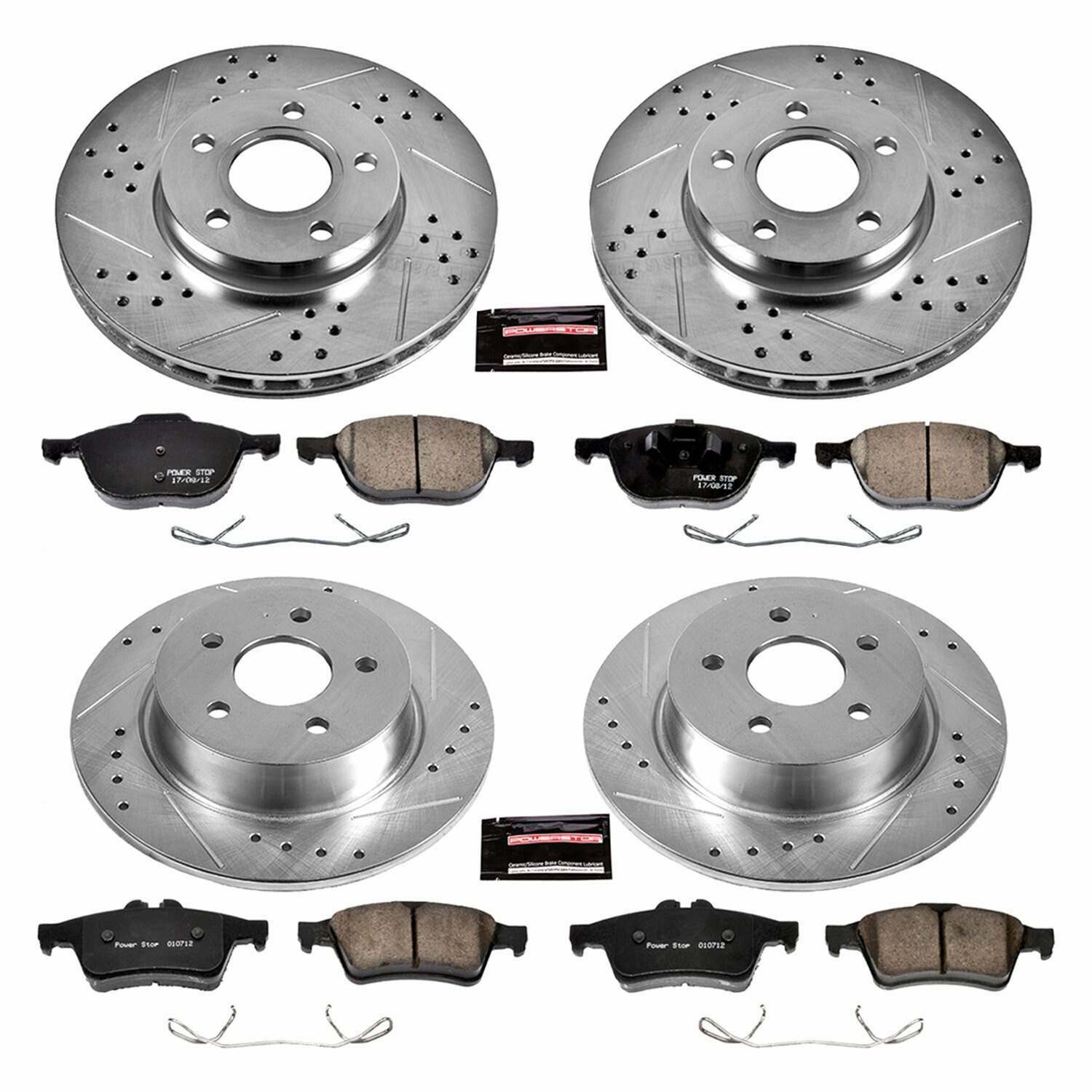 Power Stop 13-18 Ford C-Max Front & Rear Z23 Evolution Sport Brake Kit - K6397