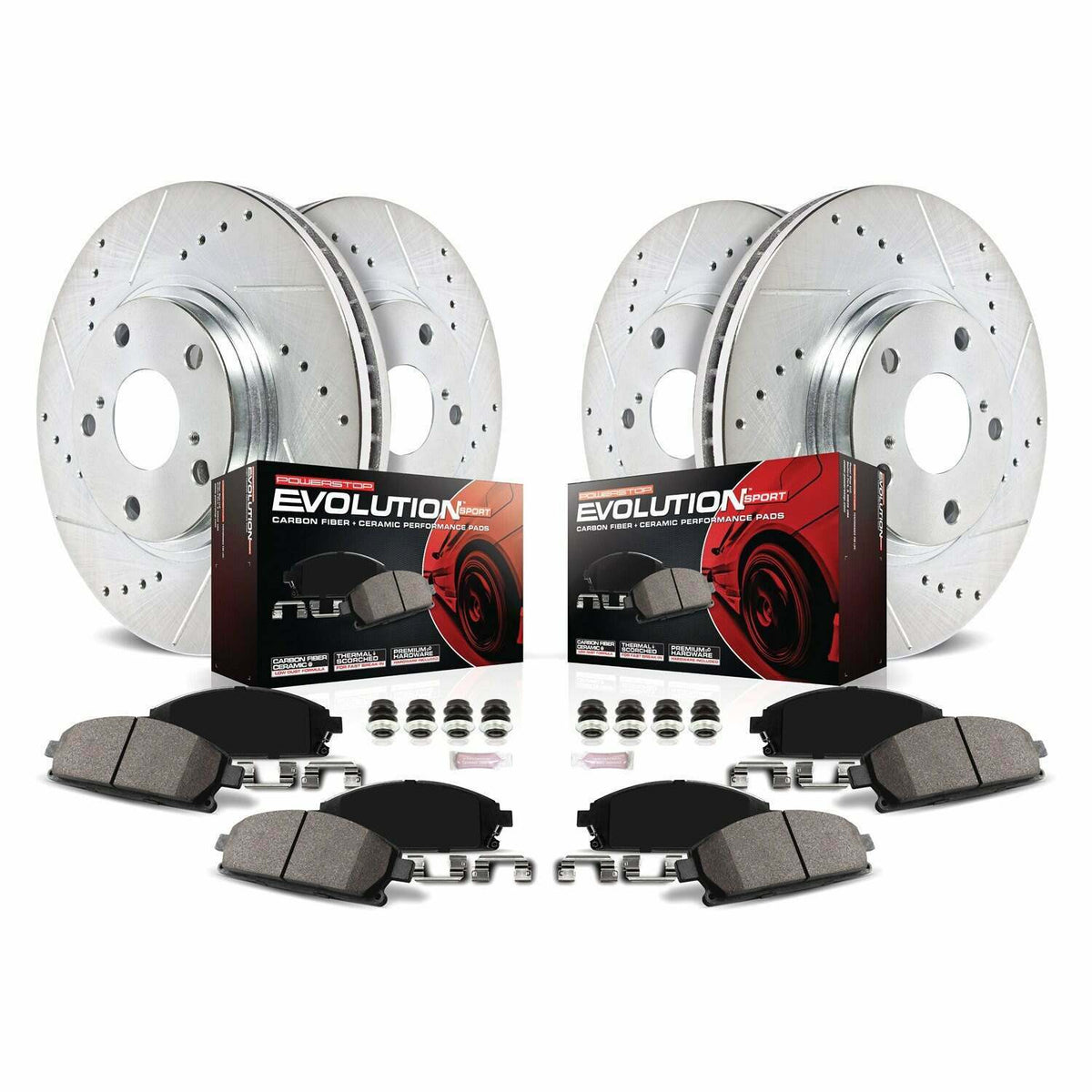 Power Stop 14-19 Chevrolet Corvette Front & Rear Z23 Evolution Sport Brake Kit - K6523