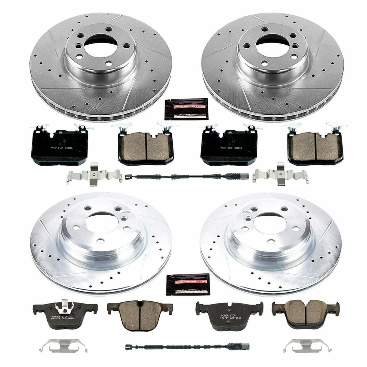 Power Stop 2016 BMW 328i xDrive Front & Rear Z23 Evolution Sport Brake Kit - K6654
