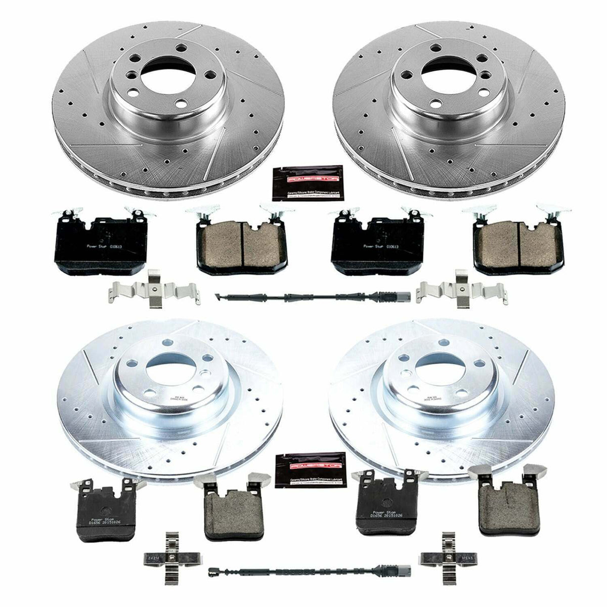 Power Stop 14-16 BMW 228i Front & Rear Z23 Evolution Sport Brake Kit - K6655