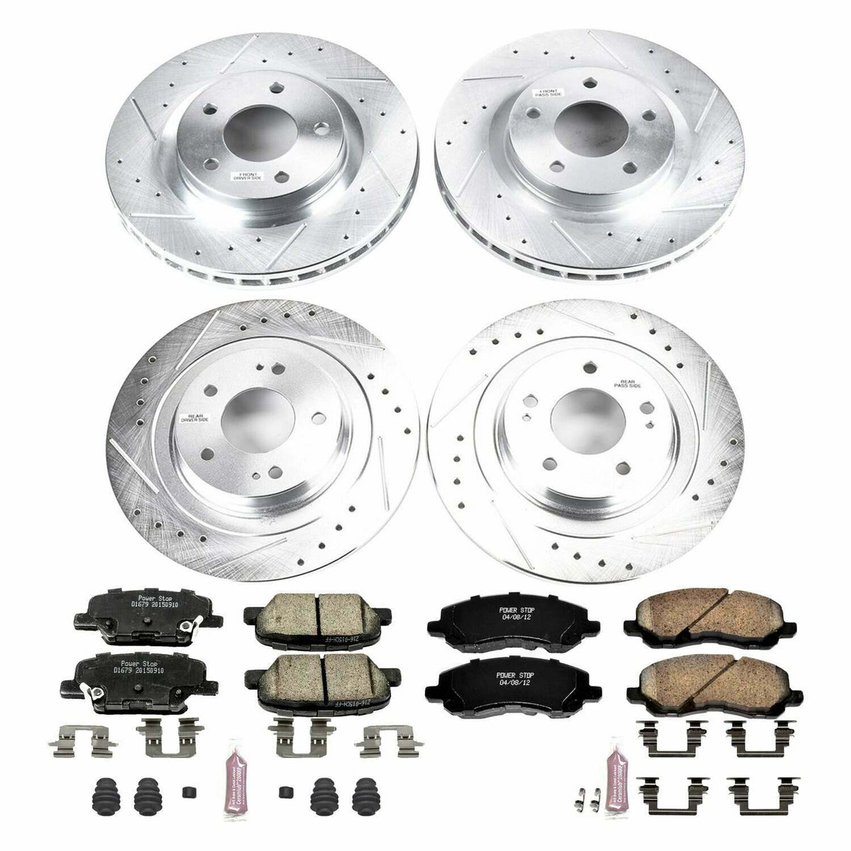 Power Stop 14-18 Mitsubishi Outlander Front & Rear Z23 Evolution Sport Brake Kit - K6796