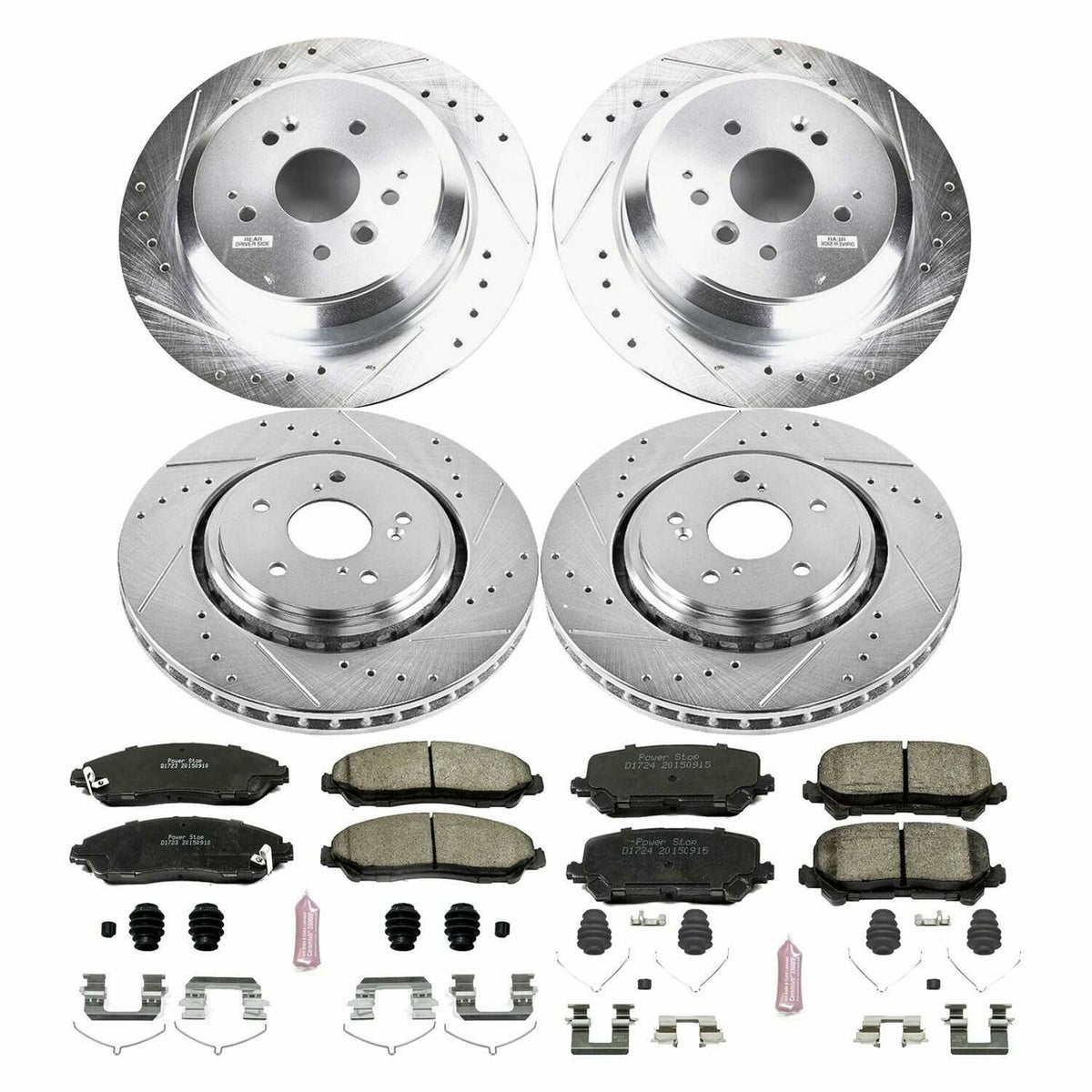 Power Stop 14-16 Acura MDX Front & Rear Z23 Evolution Sport Brake Kit - K6956