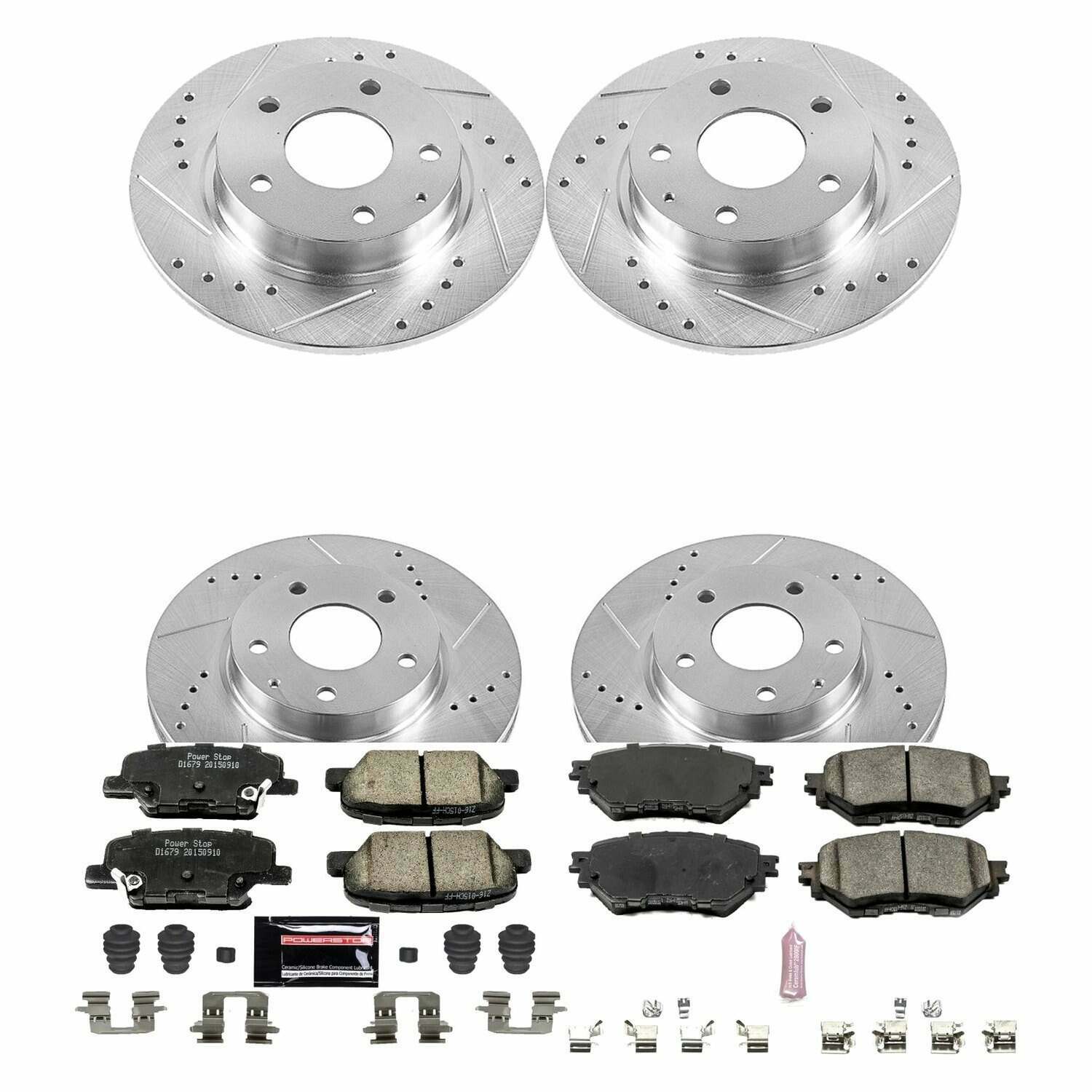 Power Stop 14-16 Mazda 3 Front & Rear Z23 Evolution Sport Brake Kit - K6973