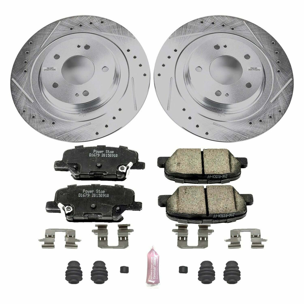 Power Stop 14-18 Mitsubishi Outlander Rear Z23 Evolution Sport Brake Kit - K6976