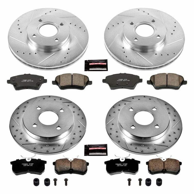 Power Stop 14-19 Ford Fiesta Front & Rear Z23 Evolution Sport Brake Kit - K7002