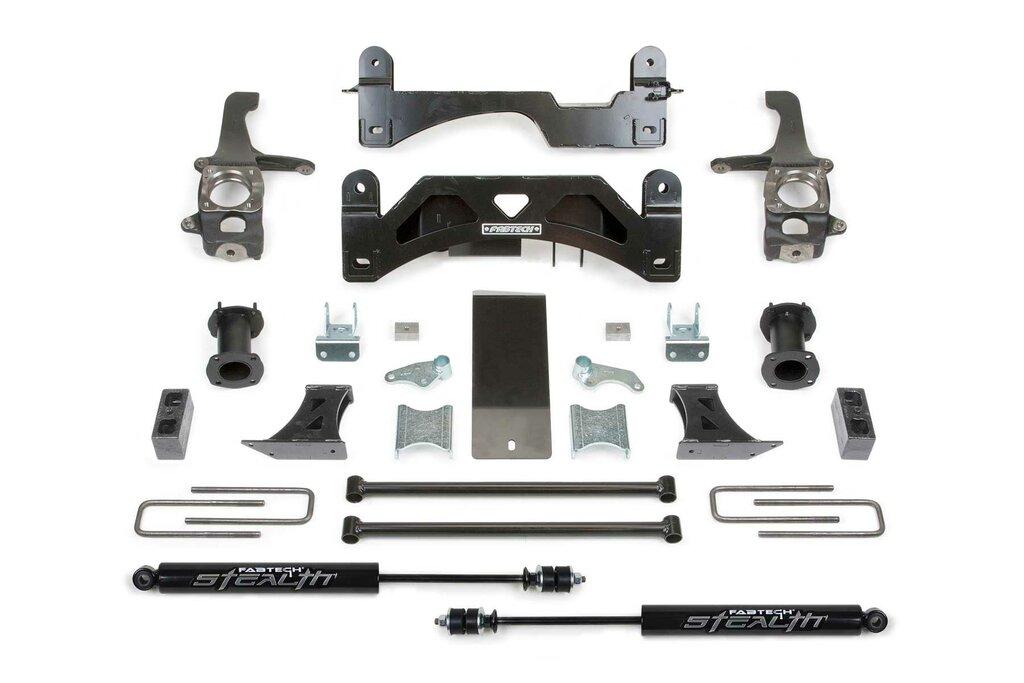 Fabtech 6" Basic Sys W/C/O Spacers & Stealth Rr 07-15 Toyota Tundra 2/4Wd (2007-2015 Tundra) - K7009M