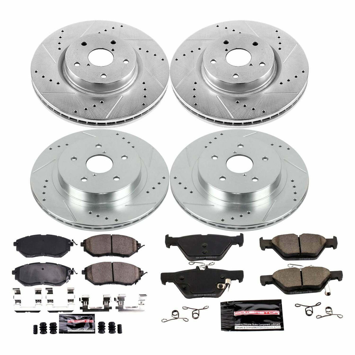 Power Stop 15-18 Subaru Legacy Front & Rear Z23 Evolution Sport Brake Kit - K7028