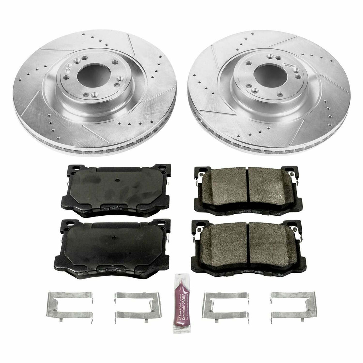 Power Stop 15-16 Hyundai Genesis Front Z23 Evolution Sport Brake Kit - K7030
