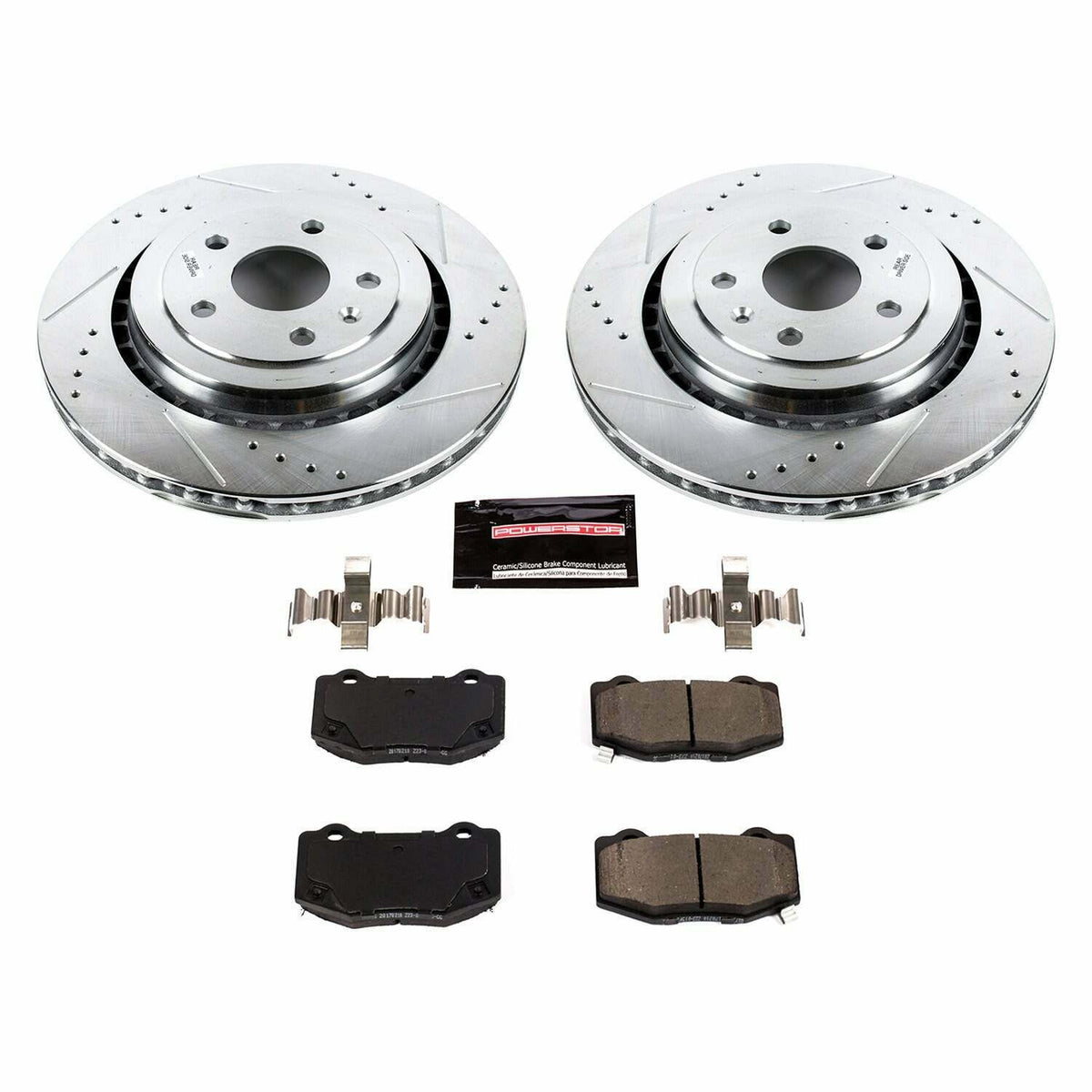 Power Stop 16-18 Cadillac ATS Rear Z23 Evolution Sport Brake Kit - K7045