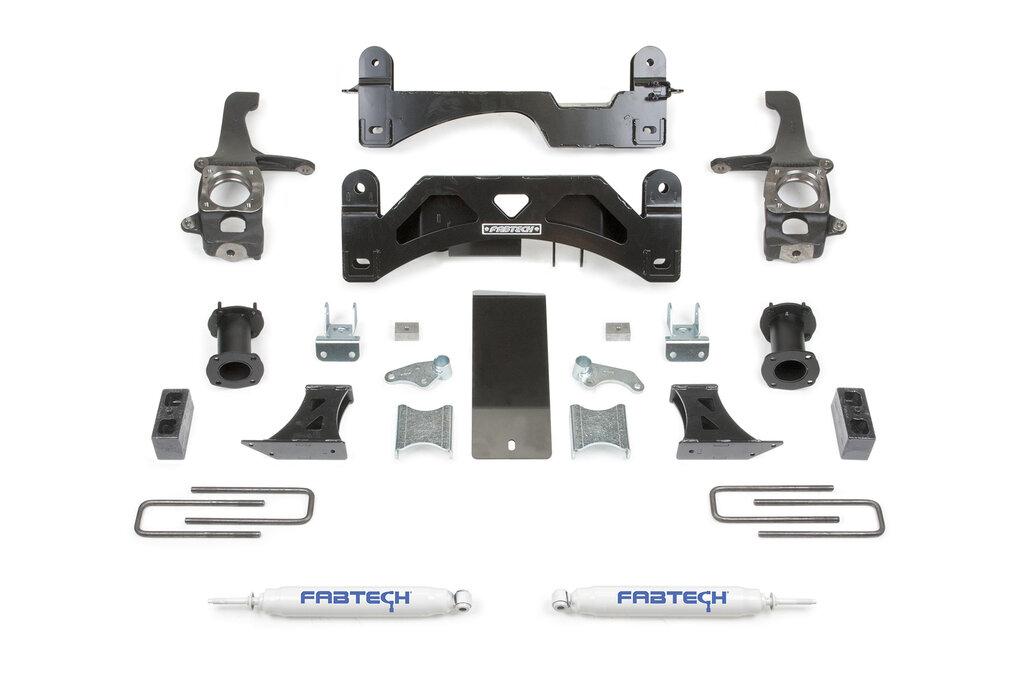 Fabtech 6" Basic Sys W/C/O Spacers & Perf Rr Shks 2016-20 Toyota Tundra 2Wd/4Wd (2016-2020 Tundra) - K7054