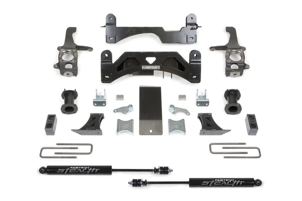 Fabtech 6" Basic Sys W/C/O Spacers & Stealth Rr 2016-20 Toyota Tundra 2Wd/4Wd (2016-2020 Tundra) - K7054M