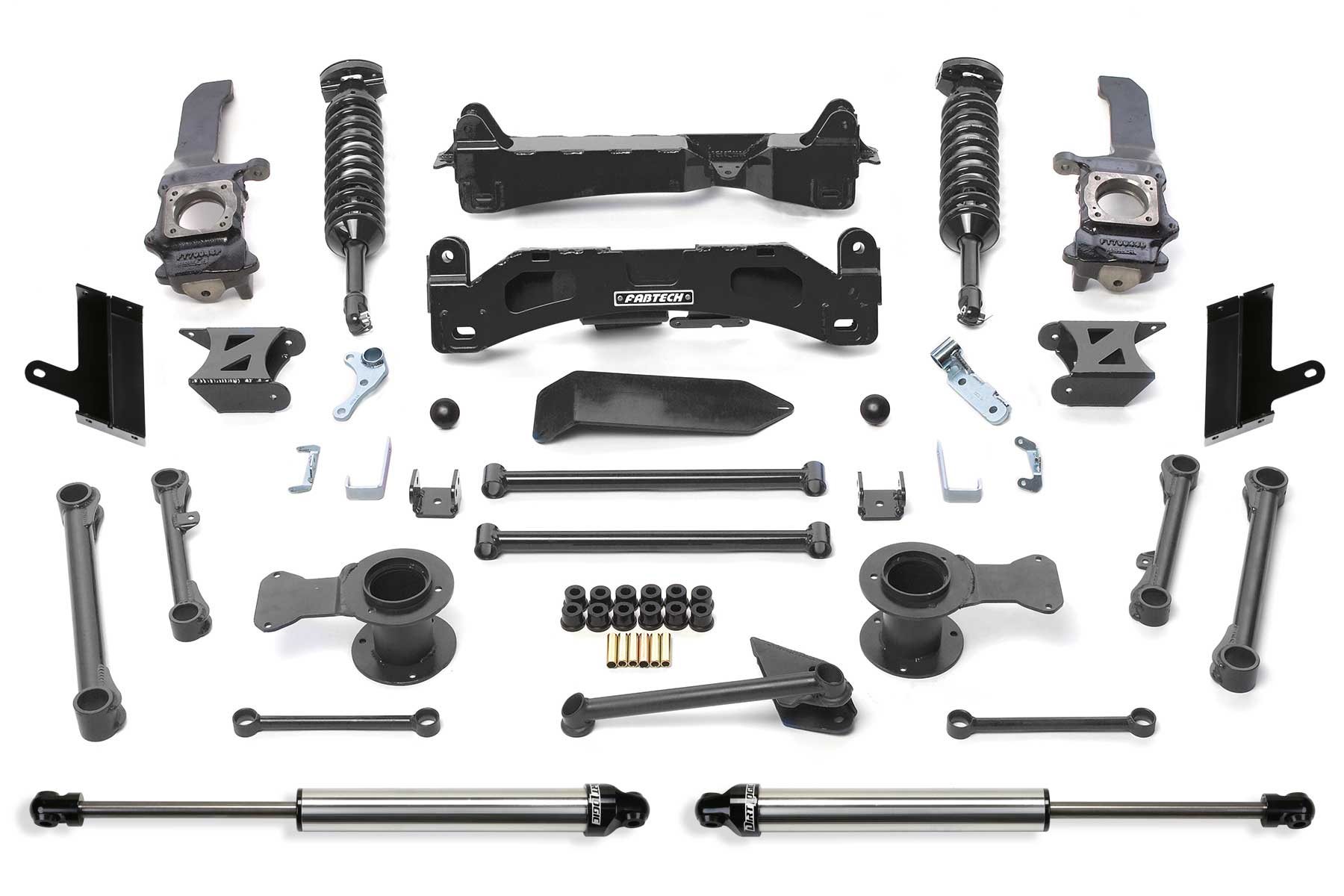 Fabtech 6" Perf Sys W/Dl 2.5C/O & 2.25 15-20 Toyota 4Runner 4Wd (2015-2018 4Runner) - K7067DL