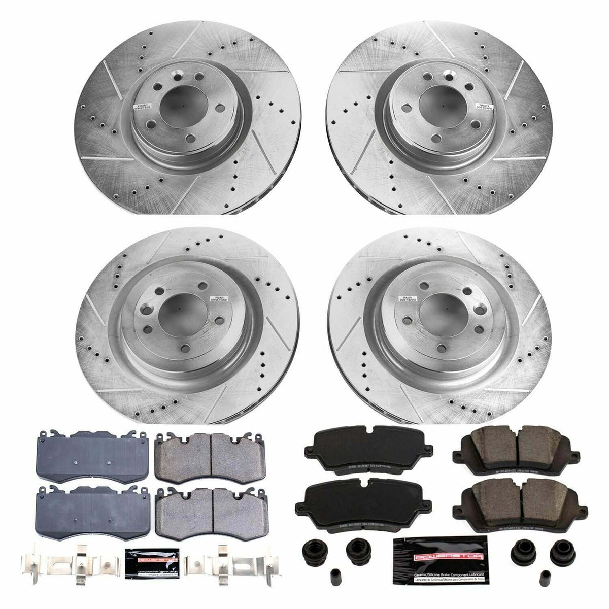Power Stop 13-18 Land Rover Range Rover Front & Rear Z23 Evolution Brake Kit - K7101