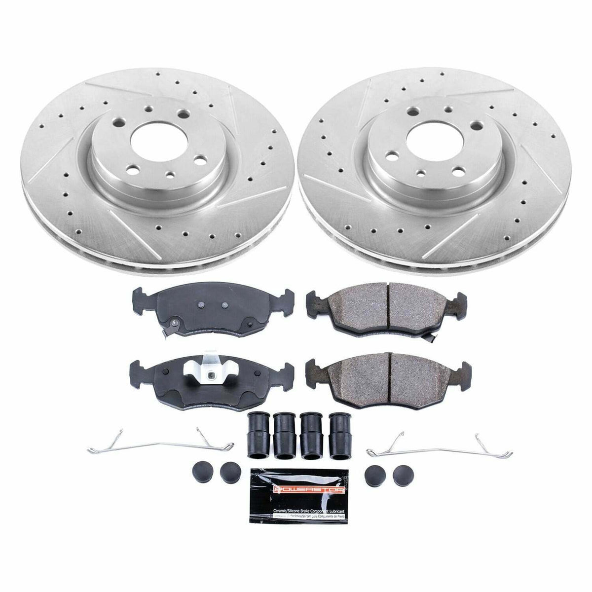 Power Stop 13-18 Fiat 500 Front Z23 Evolution Sport Brake Kit - K7168
