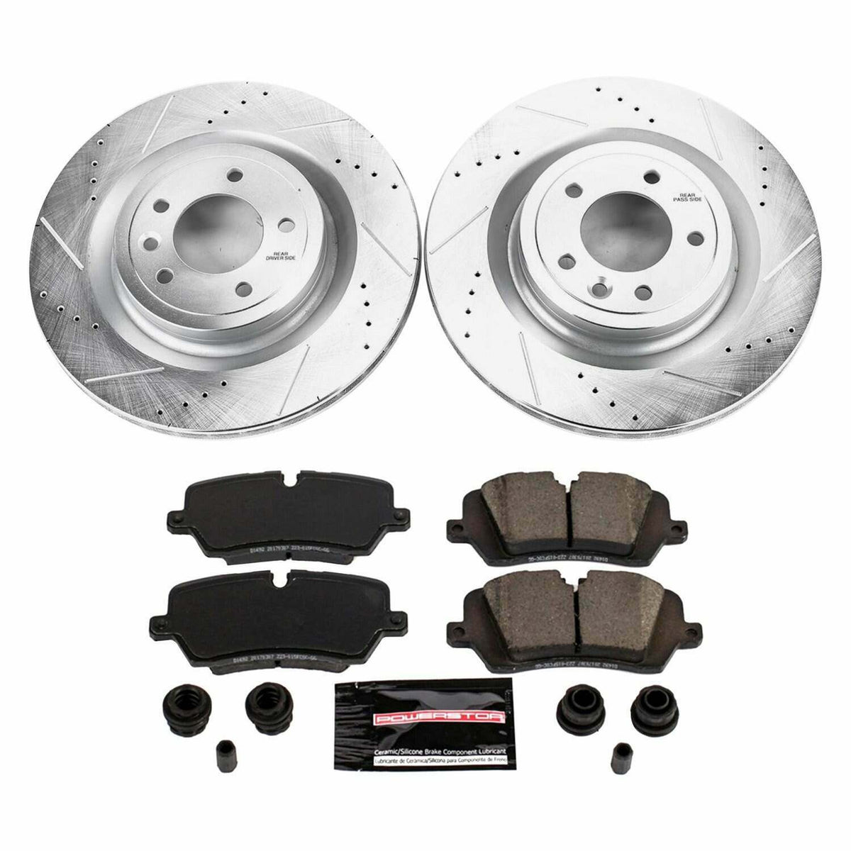 Power Stop 2017 Land Rover Discovery Rear Z23 Evolution Sport Brake Kit - K7174