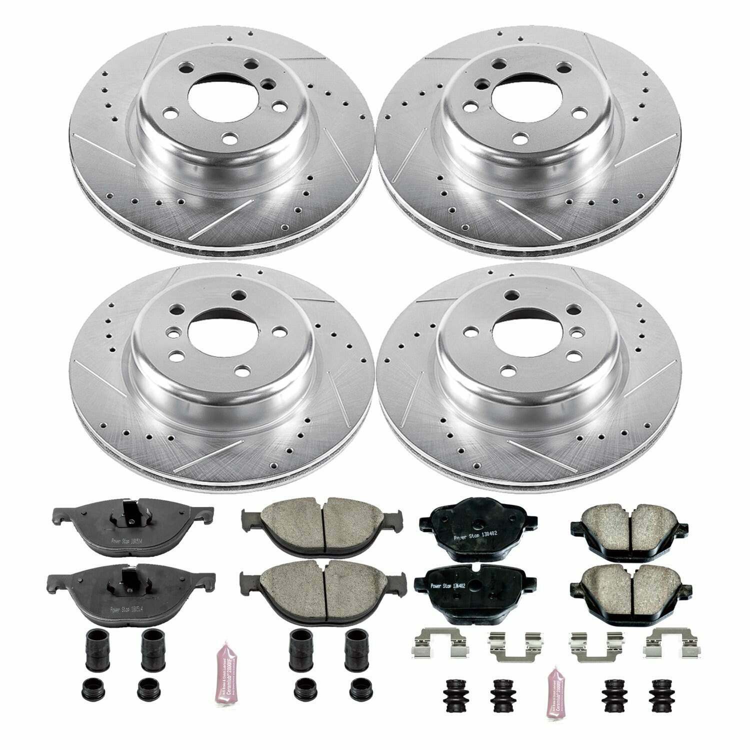 Power Stop 12-13 BMW 528i Front & Rear Z23 Evolution Sport Brake Kit - K7236