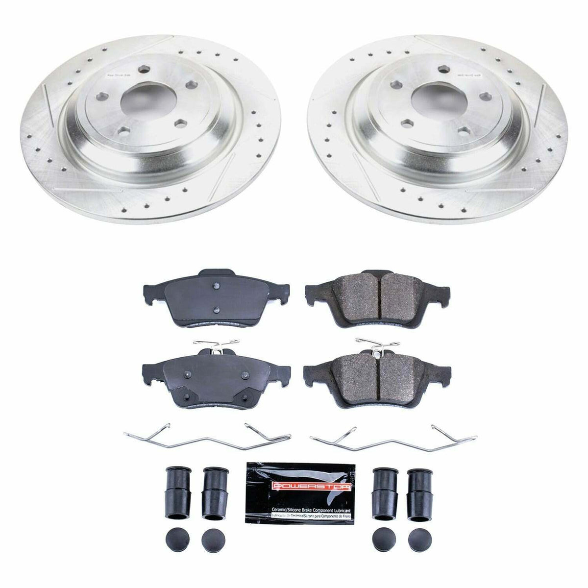 Power Stop 16-18 Ford Focus Rear Z23 Evolution Sport Brake Kit - K7320