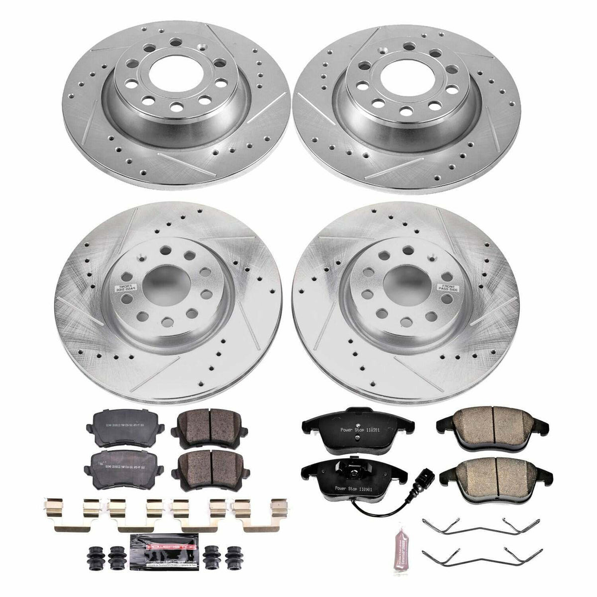 Power Stop 2015 Audi Q3 Front & Rear Z23 Evolution Sport Brake Kit - K7339