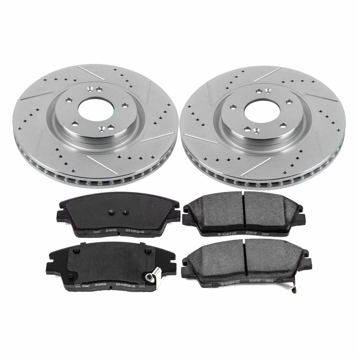 Power Stop 15-17 Hyundai Tucson Front Z23 Evolution Sport Brake Kit - K7343