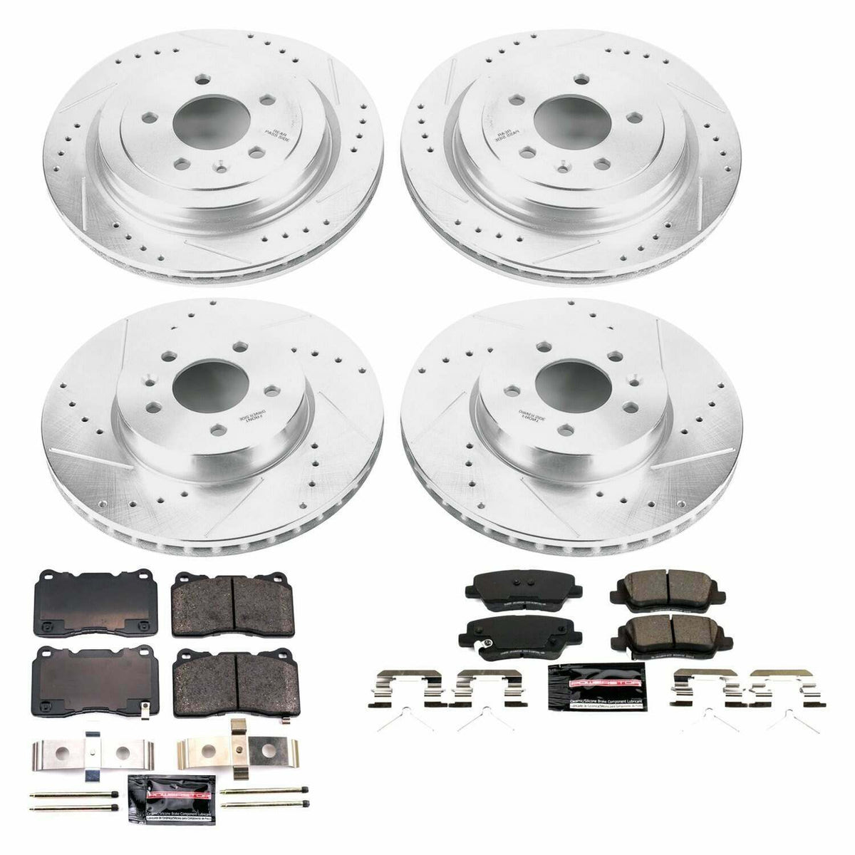 Power Stop 16-18 Cadillac ATS Front & Rear Z23 Evolution Sport Brake Kit - K7403