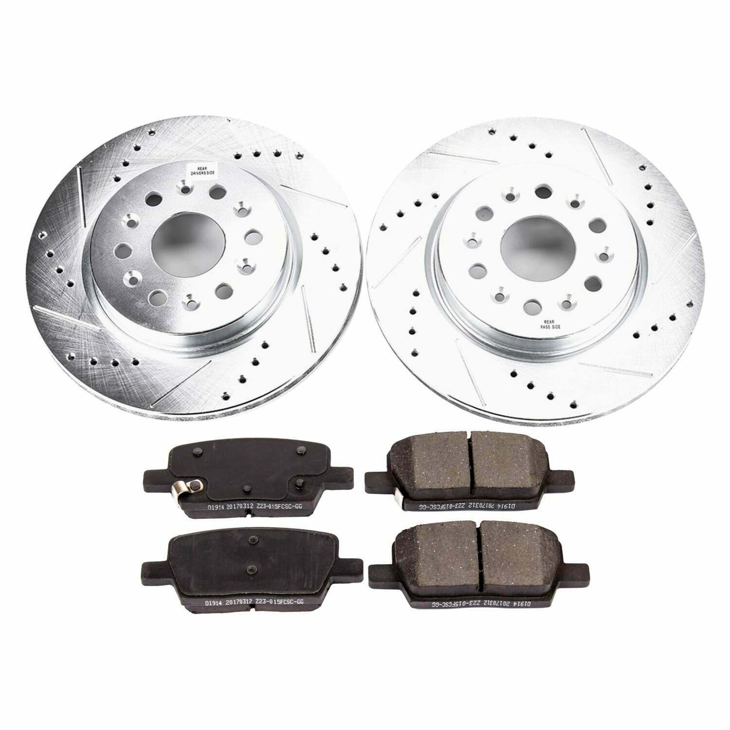 Power Stop 18-19 Buick Enclave Rear Z23 Evolution Sport Brake Kit - K7411