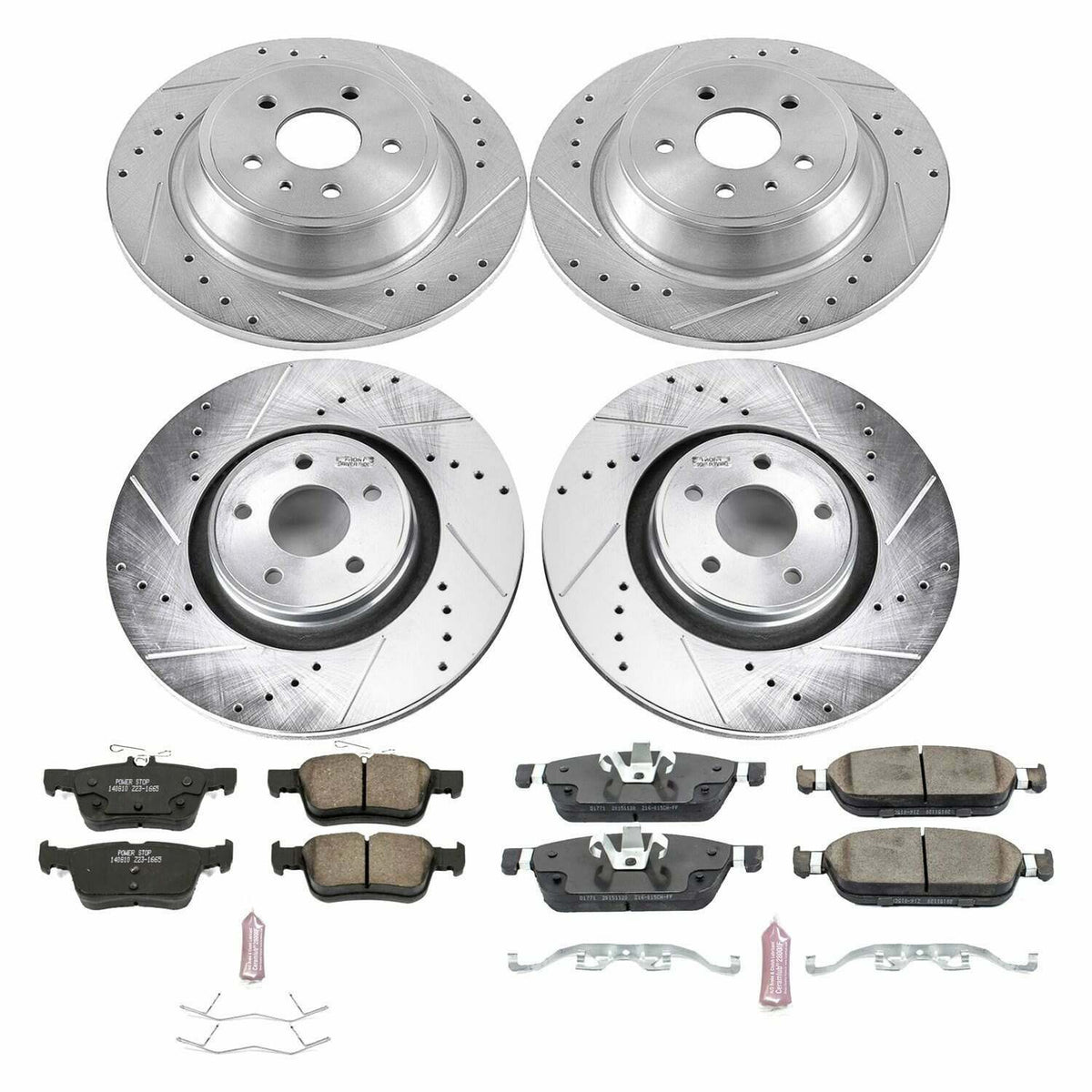 Power Stop 15-17 Lincoln MKC Front & Rear Z23 Evolution Sport Brake Kit - K7418