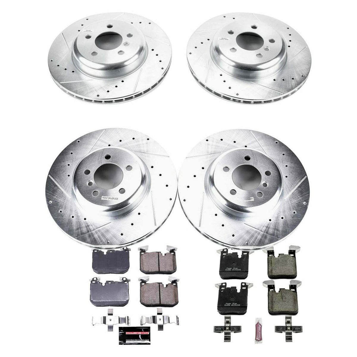 Power Stop 12-15 BMW 335i Front & Rear Z23 Evolution Sport Brake Kit - K7436