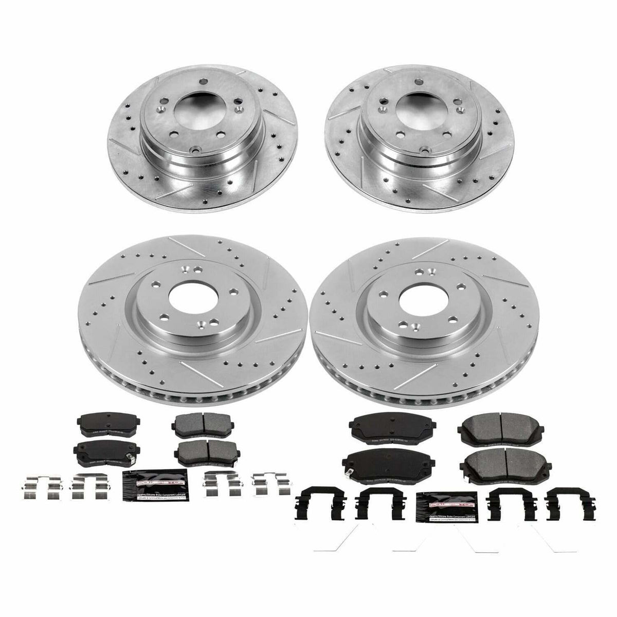 Power Stop 17-19 Hyundai Sonata Front & Rear Z23 Evolution Sport Brake Kit - K7510
