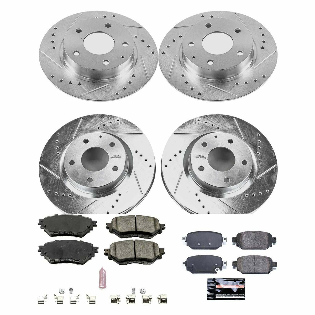 Power Stop 17-18 Mazda 3 Front & Rear Z23 Evolution Sport Brake Kit - K7518