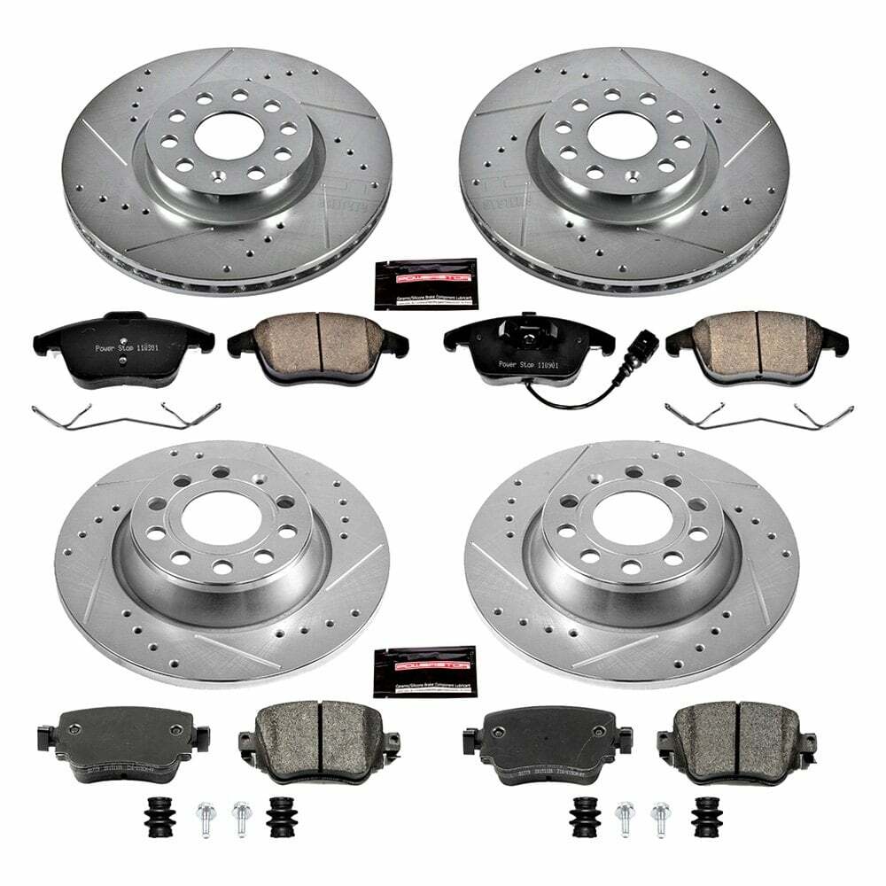 Power Stop 16-18 Audi Q3 Front & Rear Z23 Evolution Sport Brake Kit - K7537