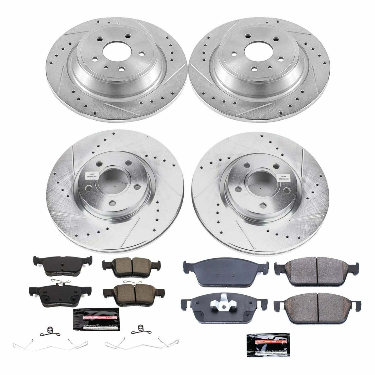 Power Stop 17-18 Ford Escape Front & Rear Z23 Evolution Sport Brake Kit - K7569