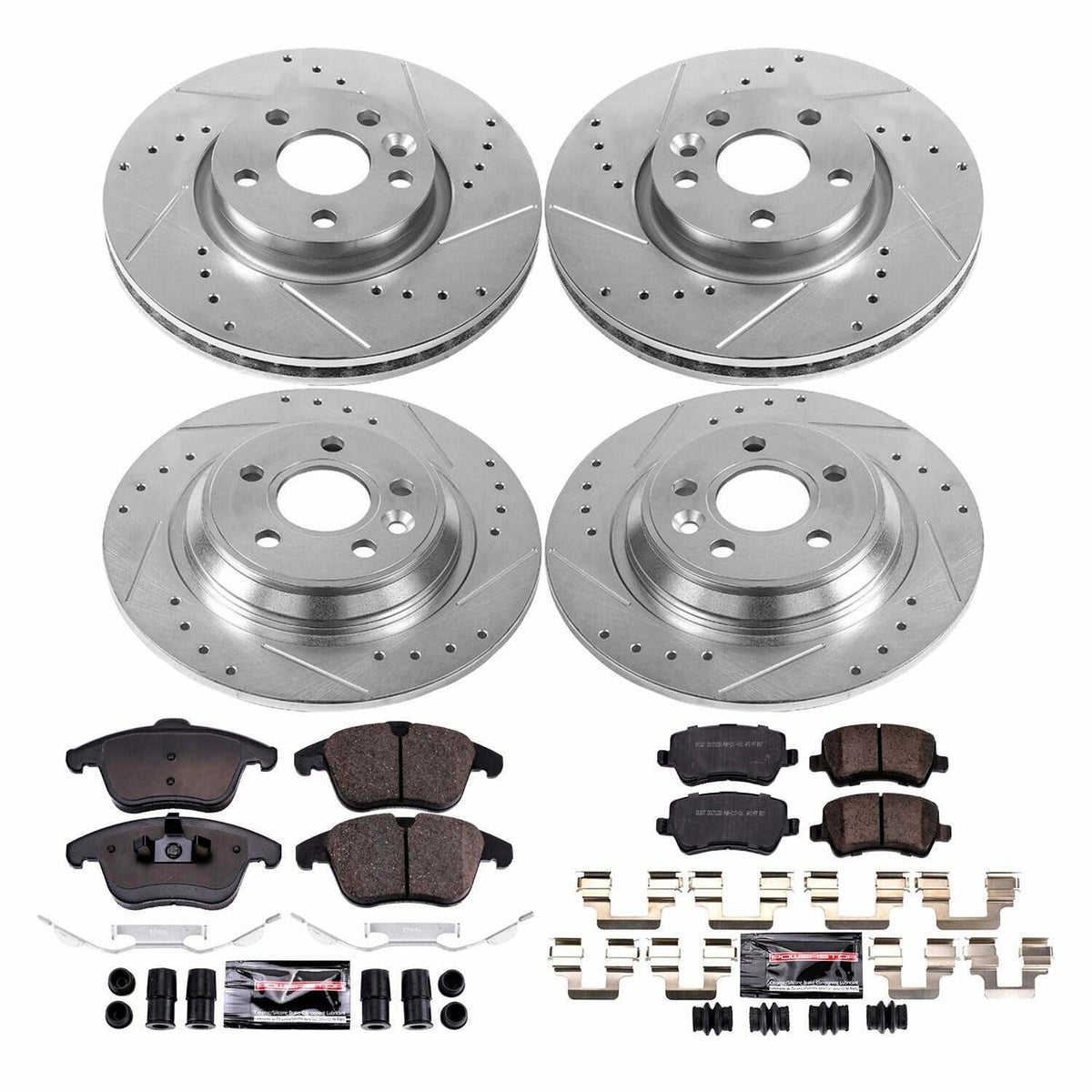 Power Stop 15-18 Volvo S60 Front & Rear Z23 Evolution Sport Brake Kit - K7636