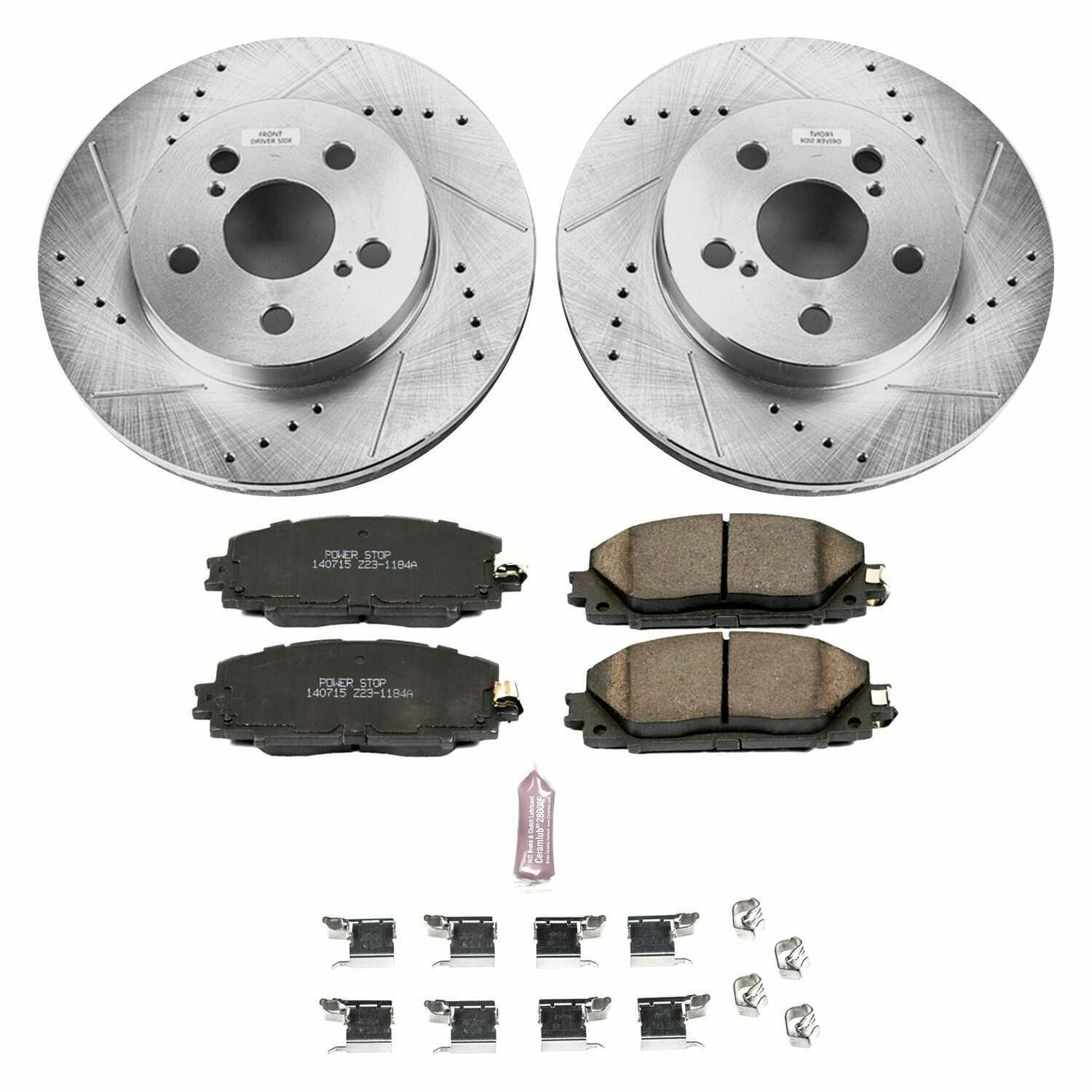 Power Stop 16-18 Toyota Prius Front Z23 Evolution Sport Brake Kit - K7701