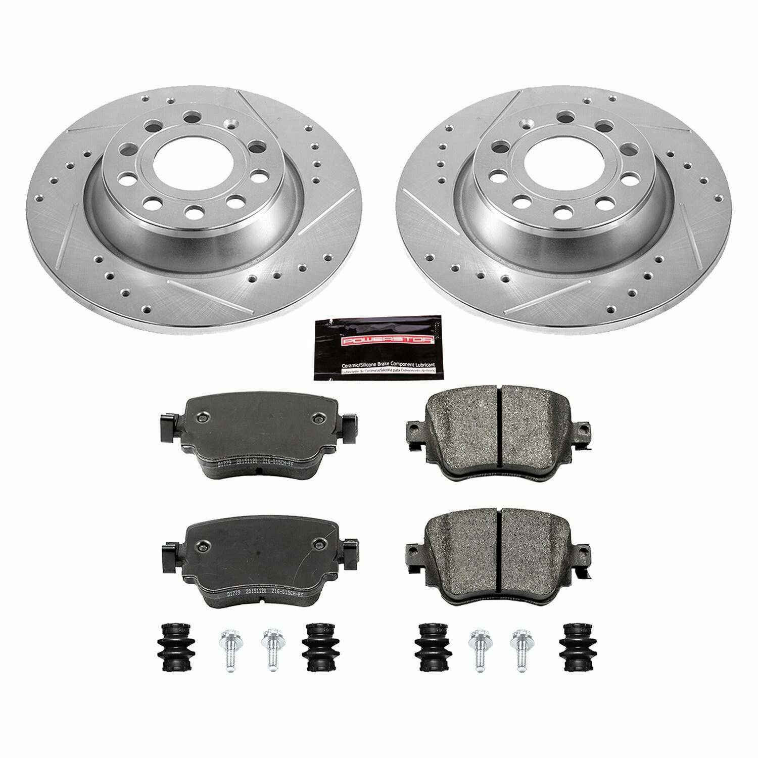 Power Stop 16-18 Audi Q3 Rear Z26 Street Warrior Brake Kit - K7707-26