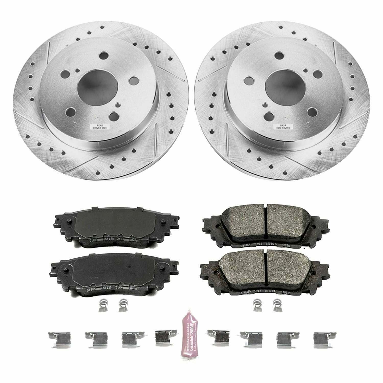 Power Stop 15-17 Lexus NX200t Rear Z23 Evolution Sport Brake Kit - K7739