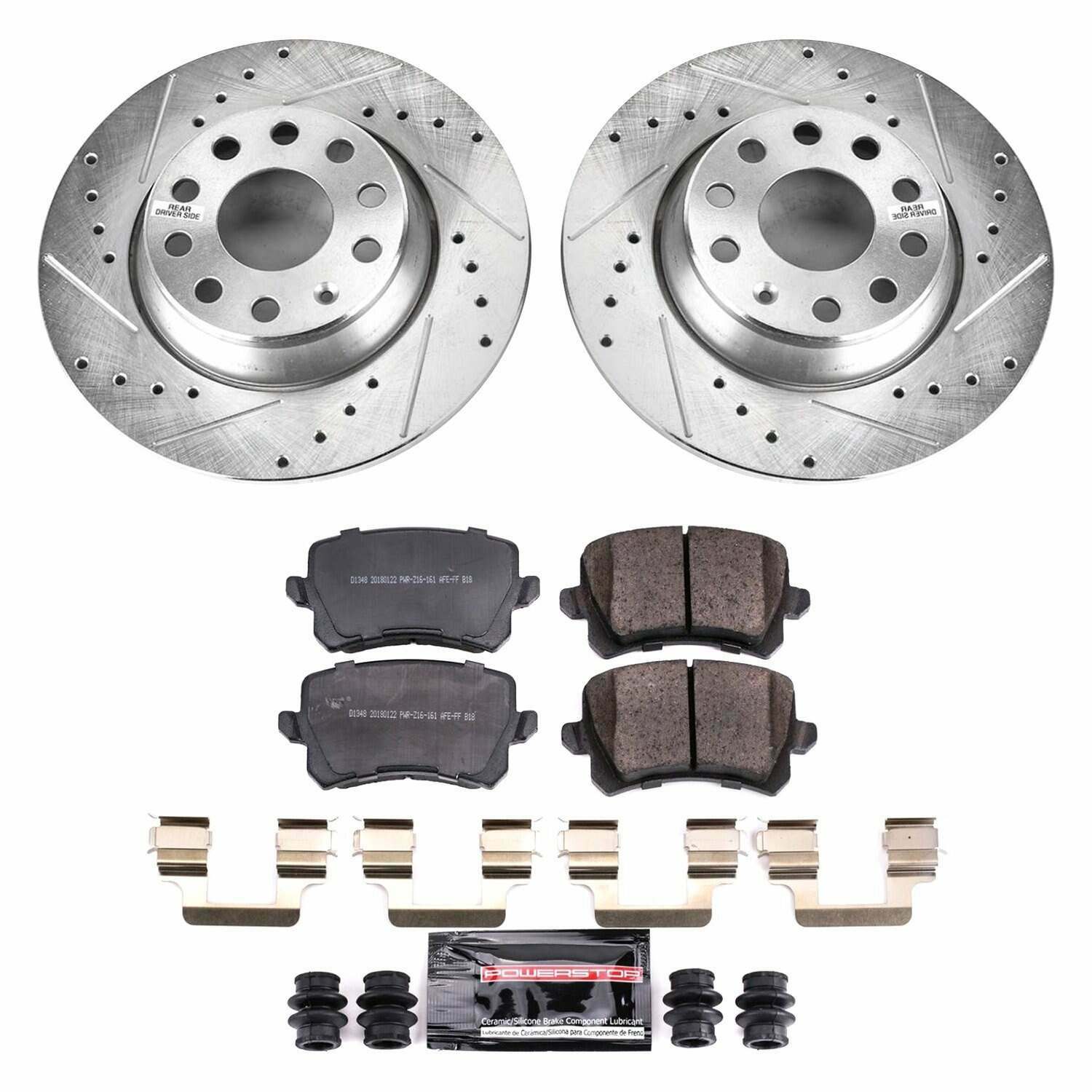 Power Stop 2009 Volkswagen Passat Rear Z23 Evolution Sport Brake Kit - K7811