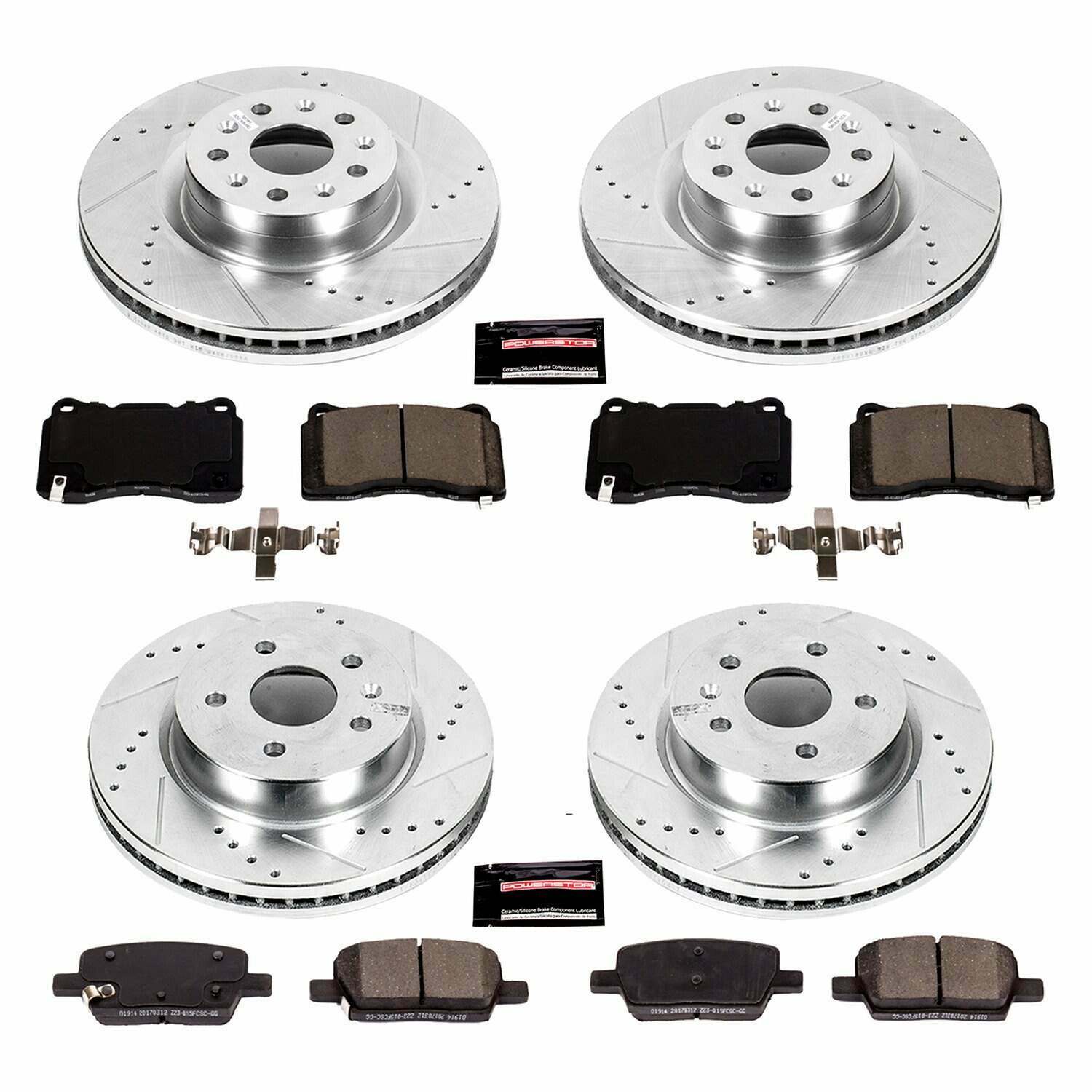 Power Stop 16-17 Cadillac CT6 Front & Rear Z26 Street Warrior Brake Kit - K7816-26
