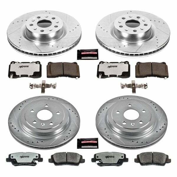 Power Stop 14-18 Cadillac CTS Front & Rear Z26 Street Warrior Brake Kit - K7817-26