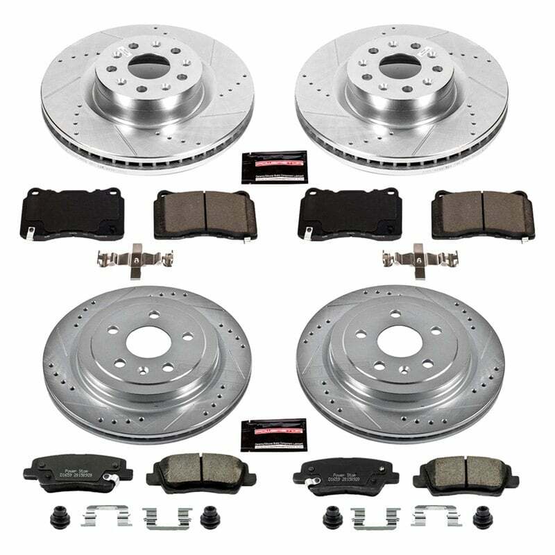 Power Stop 14-18 Cadillac CTS Front & Rear Z23 Evolution Sport Brake Kit - K7817